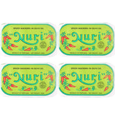 Nuri Mackerel Spiced in Olive Oil can front view shows premium packaging and quality.