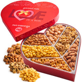 Nut Cravings Easter heart gift tray with mixed nuts for sharing