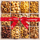 Nut Cravings Easter nut assortment in a wooden tray, ideal for gifting
