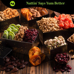Nut Cravings roasted salted nuts provide snack-ready variety in elegant packaging.