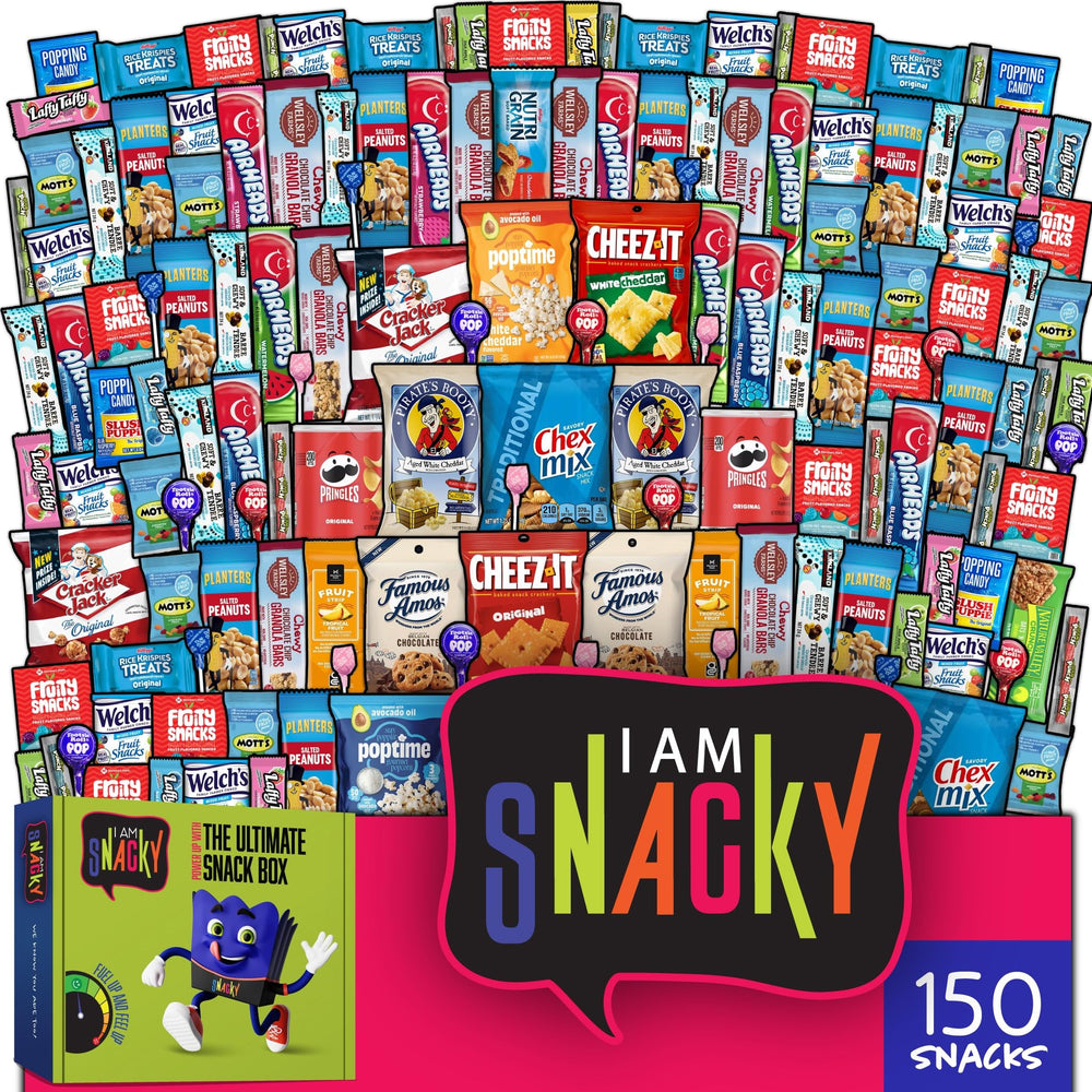 Nut Cravings I AM SNACKY Easter treats box showcasing a colorful assortment for gifting