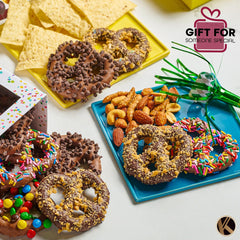 Nut Cravings KREMERY candied toppings closeup highlighting glittering sprinkles and crunch