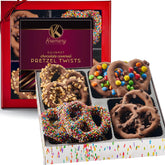 Nut Cravings Kremery pretzel twists with milk chocolate for a balanced indulgence