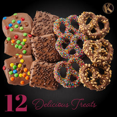 Nut Cravings Kremery toppings with confetti flakes and M&Ms add playful crunch.