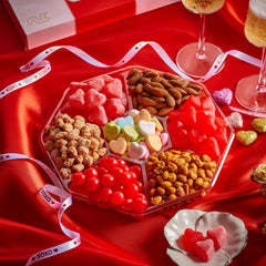 Nut Cravings large conversation hearts centerpiece in gift box