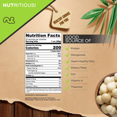 Nut Cravings macadamia nuts in resealable bag for on-the-go