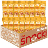 Nut Harvest Honey Roasted Peanuts 36-pack front view showing convenient single-serve bags.