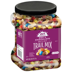 Nut Harvest Nut & Chocolate Mix jar front, ideal for sharing and daily snacking.