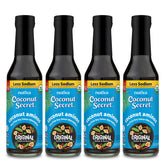 Nutiva Coconut Secret Aminos bottle ready to season sauces with soy-free flavor