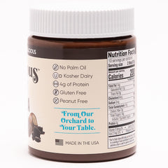 Nutlicious spread on toast for a gourmet breakfast.