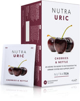 Nutra Tea Nutrauric tea bags close-up for convenient daily use.