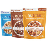 NuTrail Honey Nut Protein Nut Granola bag for on-the-go energy.