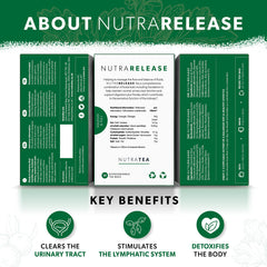 Nutra Tea Nutrarelease Kidney Tea bags ready for quick brewing and on-the-go use.