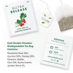Brewing Nutra Tea Nutrarelease Kidney Tea creates a warm, earthy cup after meals.