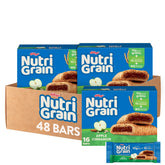 Nutri-Grain Apple Cinnamon packaging front, ideal for grab-and-go breakfasts.