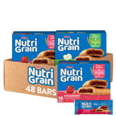 Nutri-Grain Breakfast Bars variety pack front view for family snacking.