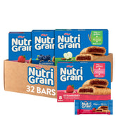 Nutri-Grain Soft Baked Variety Pack front view, four boxes for family breakfasts