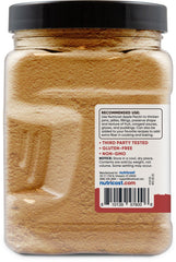 Nutricost Apple Pectin Powder bottle pouring into pan to thicken sauces.