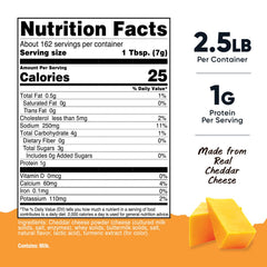 Nutricost Pantry Yellow Cheddar Cheese Powder jar enables quick, even mixing.