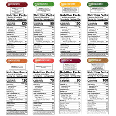 Nutruit Mega Variety Box open reveals 32 vegan, gluten-free snacks for tasting variety.