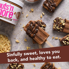 Nuts 'N More Cocoa Hazelnut Butter Spread in smoothie boosts flavor and protein.