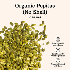 Nuts.com Pepitas high protein snack for workouts and on the go