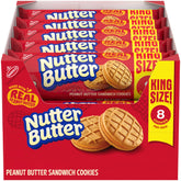 Nutter Butter peanut butter sandwich cookies pack ideal for on-the-go snacking.