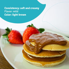 Nuuva Dulce de Leche used as a cake filling for silky caramel layers