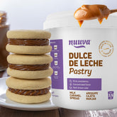 Nuuva Pastry Dulce de Leche jar showing rich caramel flavor for desserts.