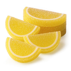 NY Spice Shop chewy lemon slices close-up, bursting with fruity flavor