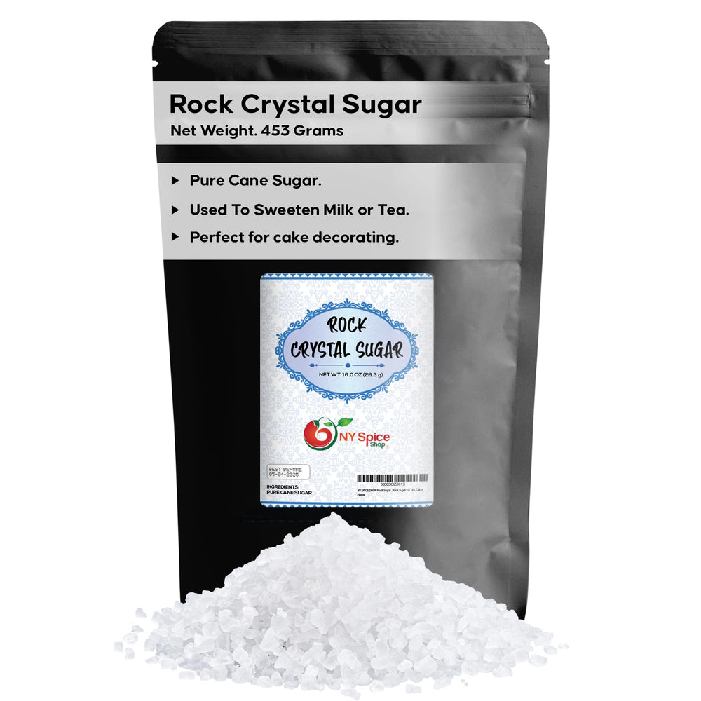 NY Spice Shop rock sugar tea sprinkles add subtle sweetness to hot beverages.