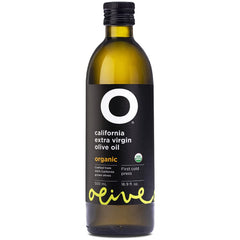O Olive Oil California Organic EVOO bottle with a premium finishing flavor for dishes.