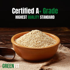 Cooked fluffy Greenfit Royal Quinoa bowl shows nutty aroma and light texture.