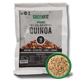 OA QUINOA Greenfit Royal Quinoa pack, premium tri-color grains for versatile meals.