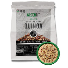 OA QUINOA Now Greenfit tri-color quinoa raw grains for versatile cooking.