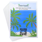 Oasis Supply wafer paper rectangle 8x11 white ideal for cake decoration.