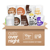 Oats Overnight dessert variety pack shown for convenient grab-and-go breakfasts.
