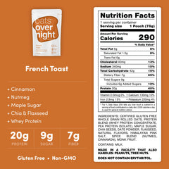 Oats Overnight French Toast pour demonstrates quick, zero-prep morning meal.
