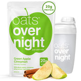 Oats Overnight Green Apple Cinnamon pack with eight servings for convenient mornings
