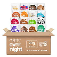Oats Overnight Ultimate Variety Pack front view, convenient grab-and-go breakfast option.