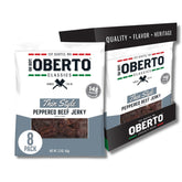 Oberto Classics Thin Style Peppered Jerky pack on-the-go protein snack.