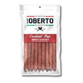 Oberto Oh Boy Classics Cocktail Pep Smoked Sausages 12oz package showing smoky bites and legacy flavor.
