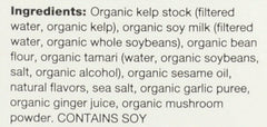 Sustainably farmed kelp in Ocean's Halo broth ingredients.