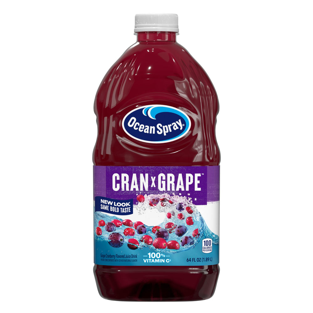 Ocean Spray Cran-Grape bottle ready for daily refreshment with bold flavor
