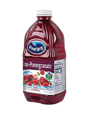 Ocean Spray Cran-Pomegranate bottle side view on table