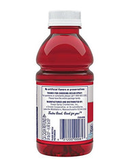 Ocean Spray Cranberry Cocktail label close-up showing no high fructose corn syrup.