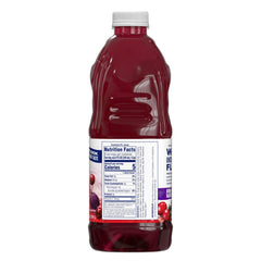 Ocean Spray Diet Cran-Grape bottle-front label highlights real fruit juice
