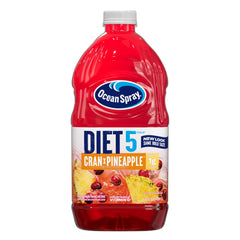 Ocean Spray Diet Cran-Pineapple bottle shows crisp cranberries and tropical pineapple.