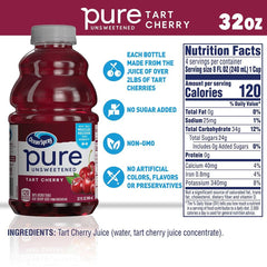 Ocean Spray tart cherry juice being poured into a glass
