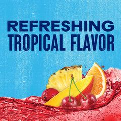 A chilled glass of Ocean Spray ZERO Sugar Tropical Punch to start the day.
